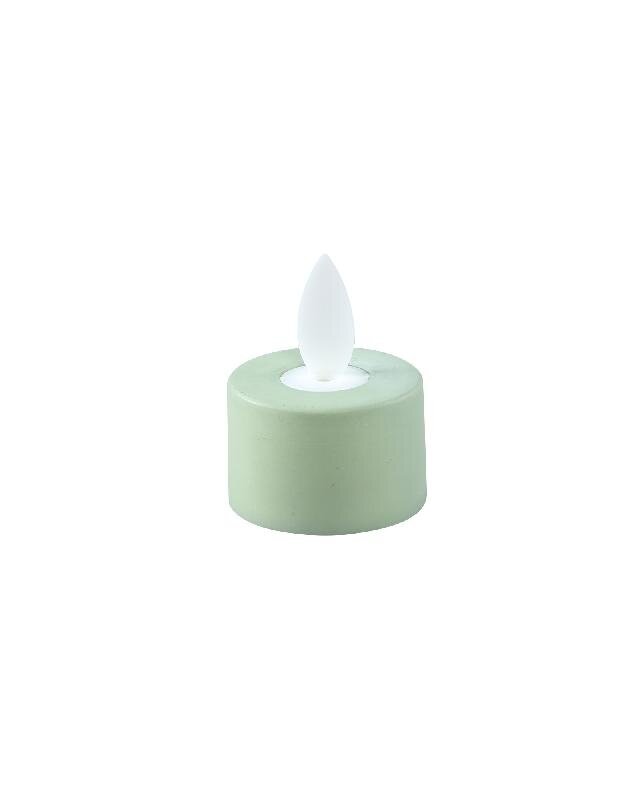 PTMD LED Theelicht Met Stilstaande Vlam Salie 6 Stuks