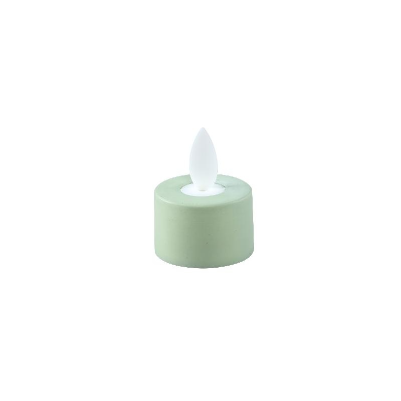PTMD LED Theelicht Met Stilstaande Vlam Salie 6 Stuks