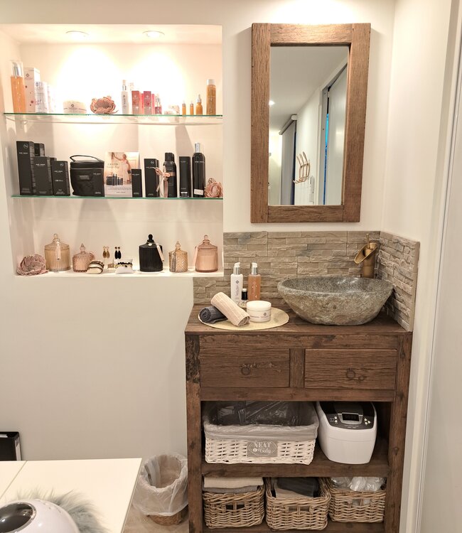 Rene Houtman Landelijk Badkamermeubel Oud Hout 80 cm