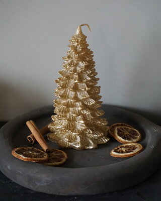 Brynxz Kaars Kerstboom Goud | H17 x D9
