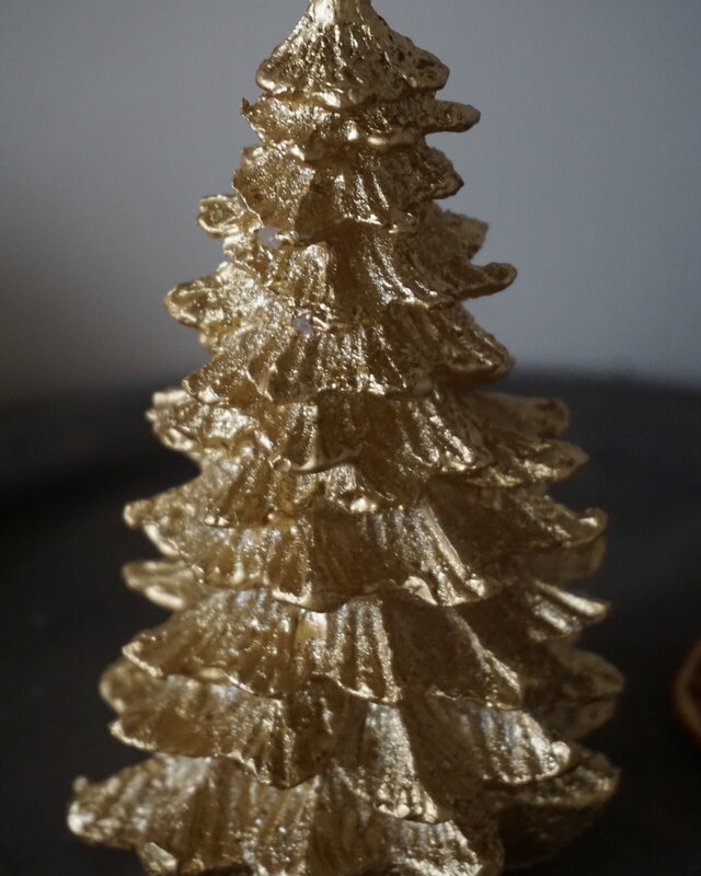 Brynxz Kaars Kerstboom Goud | H12 x D8