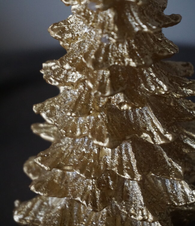 Brynxz Kaars Kerstboom Goud | H12 x D8