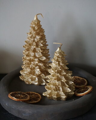 Brynxz Kaars Kerstboom Goud | H12 x D8