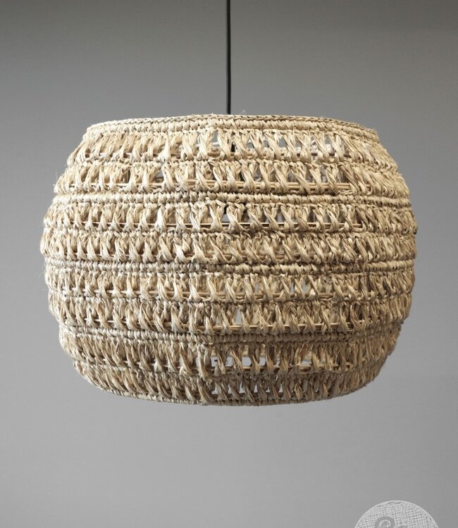 Be-Uniq Hanglamp Sisal Natural L | incl. fitting H31xB45xD45 cm