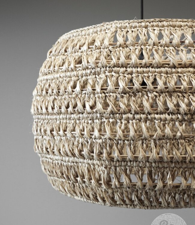Be-Uniq Hanglamp Sisal Natural L | incl. fitting H31xB45xD45 cm