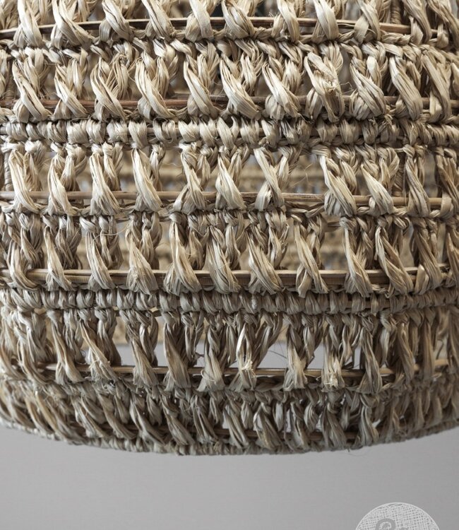 Be-Uniq Hanglamp Sisal Natural L | incl. fitting H31xB45xD45 cm
