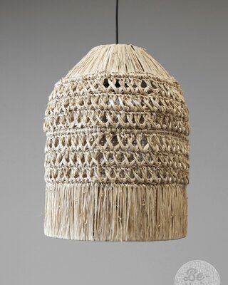Be-Uniq Hanglamp Sisal Natural S | incl. fitting H40xB30xD30 cm
