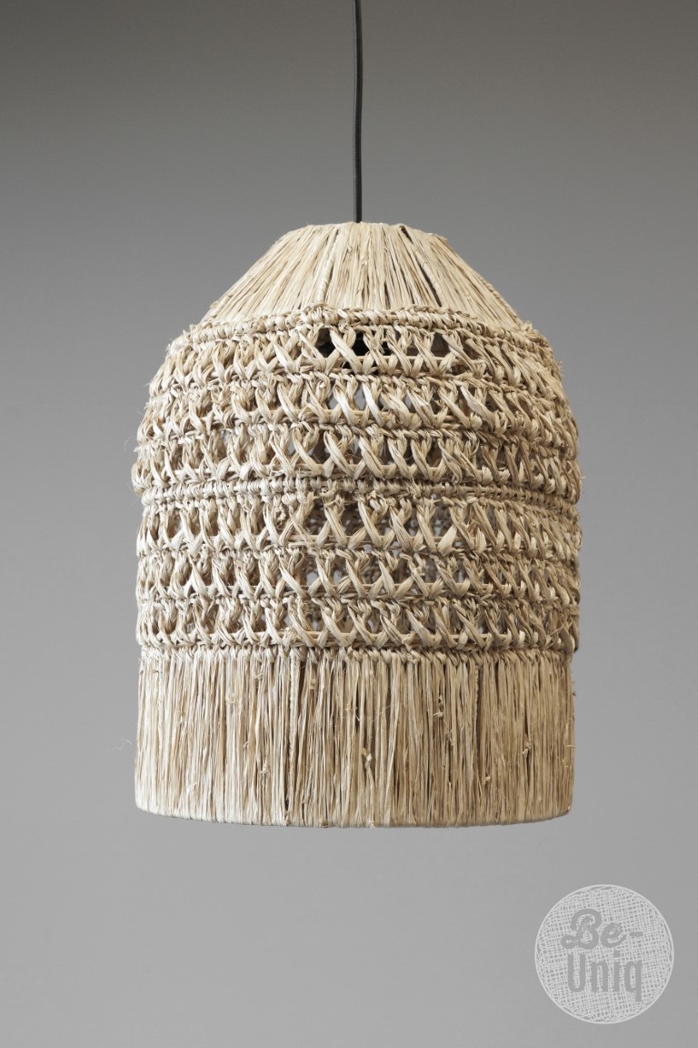 Be-Uniq Hanglamp Sisal Natural S | incl. fitting H40xB30xD3