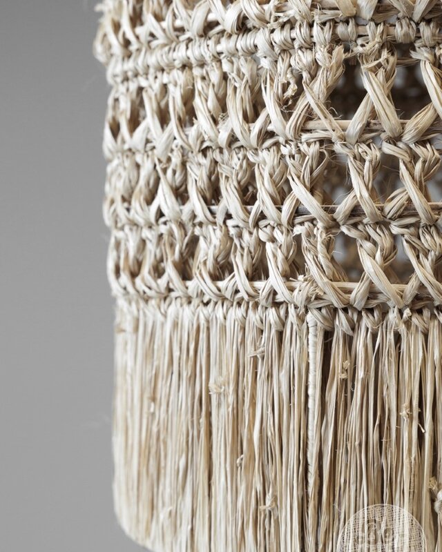 Be-Uniq Hanglamp Sisal Natural S | incl. fitting H40xB30xD3