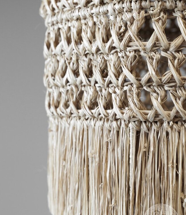 Be-Uniq Hanglamp Sisal Natural S | incl. fitting H40xB30xD3