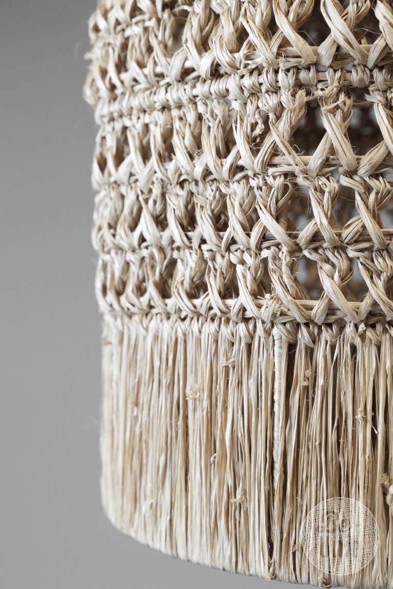Be-Uniq Hanglamp Sisal Natural S | incl. fitting H40xB30xD3