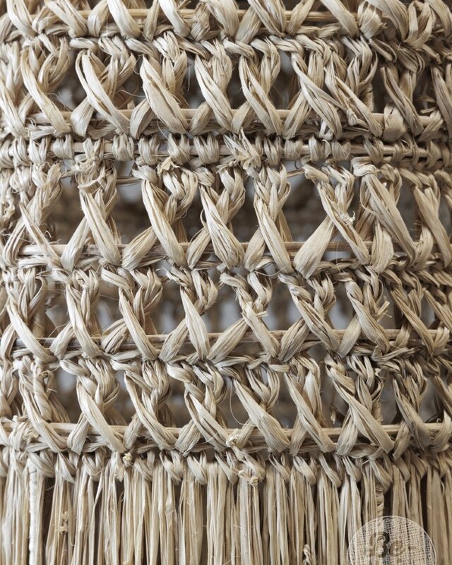 Be-Uniq Hanglamp Sisal Natural S | incl. fitting H40xB30xD3