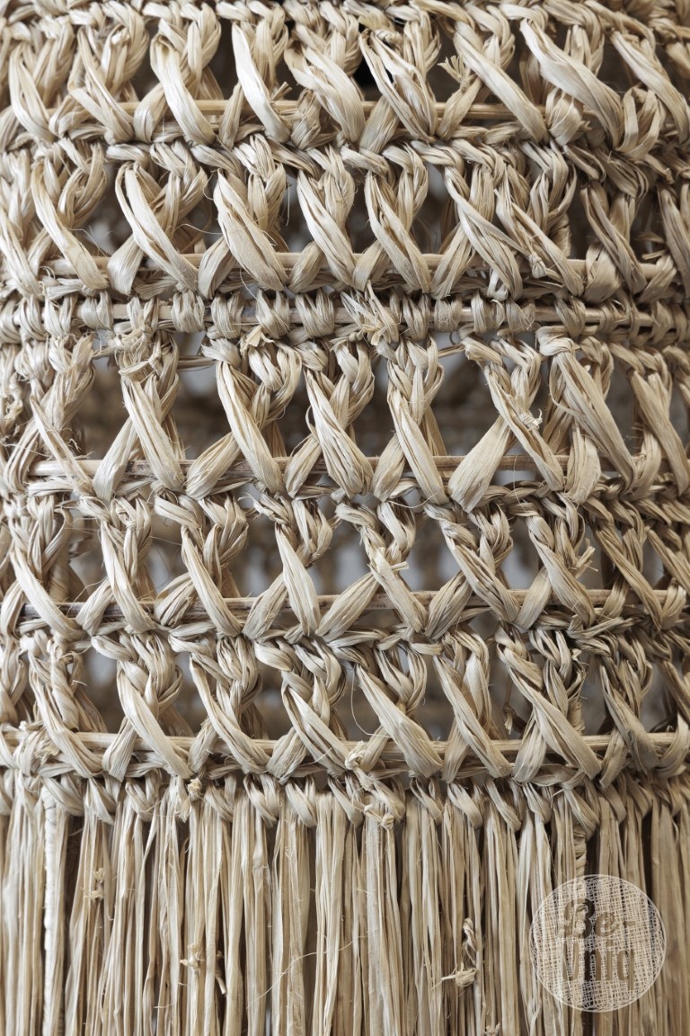 Be-Uniq Hanglamp Sisal Natural S | incl. fitting H40xB30xD3