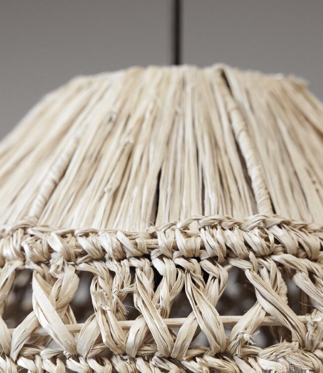 Be-Uniq Hanglamp Sisal Natural S | incl. fitting H40xB30xD3