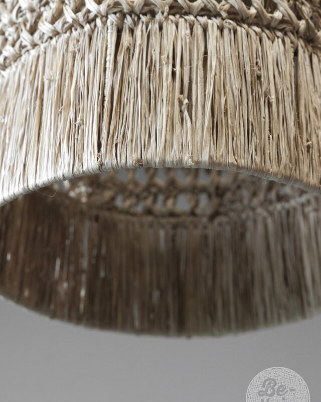 Be-Uniq Hanglamp Sisal Natural S | incl. fitting H40xB30xD3
