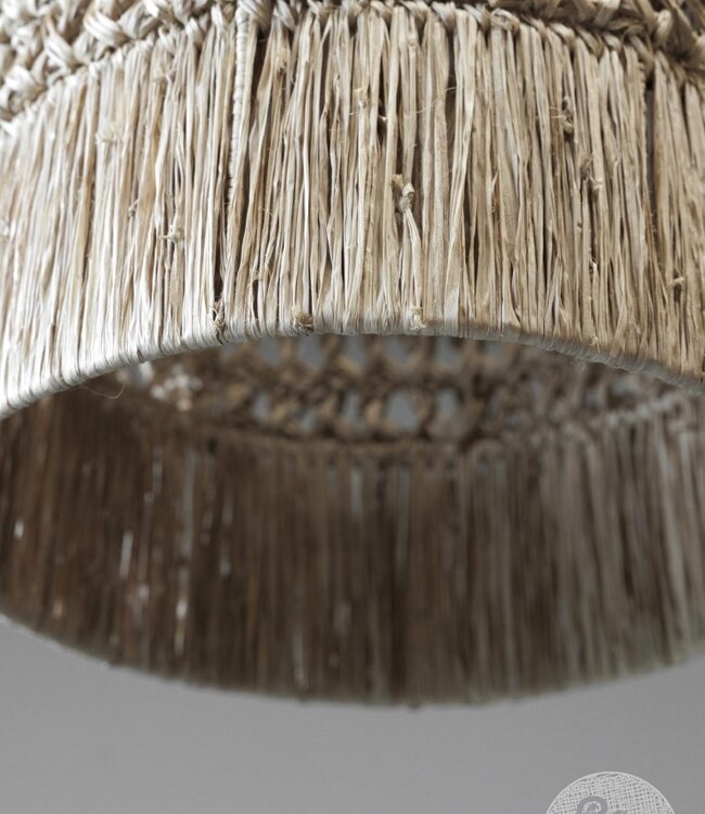 Be-Uniq Hanglamp Sisal Natural S | incl. fitting H40xB30xD3