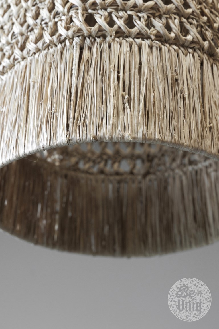 Be-Uniq Hanglamp Sisal Natural S | incl. fitting H40xB30xD3