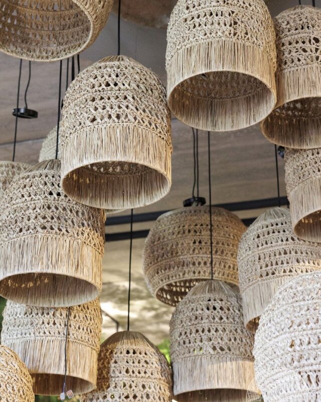 Be-Uniq Hanglamp Sisal Natural S | incl. fitting H40xB30xD3