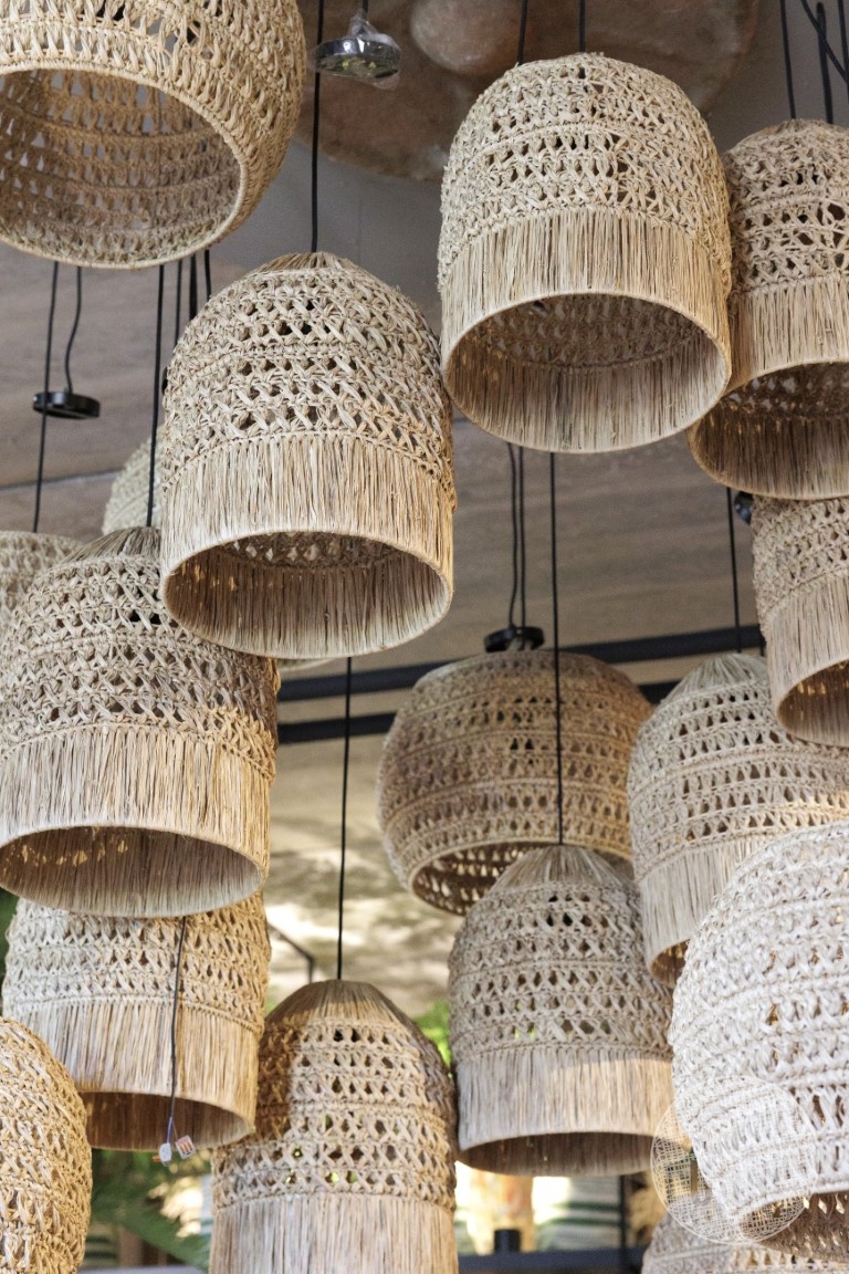 Be-Uniq Hanglamp Sisal Natural S | incl. fitting H40xB30xD3
