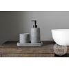 Zeep Dispenser set van 3 | Andesite Lavastone Grey | H22xB22xD12 cm