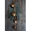 Tros Met 4 Bellen | Antiek Goud | L85 cm