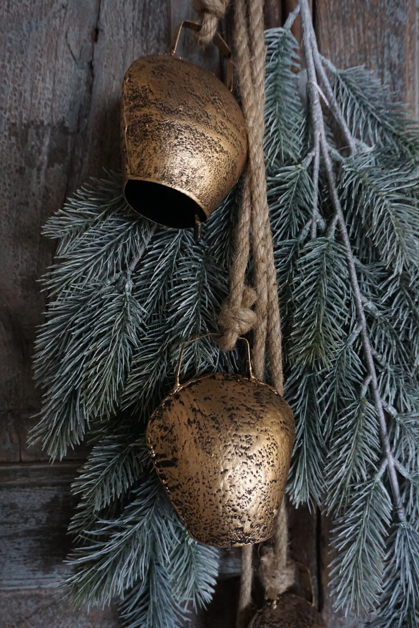 Brynxz Tros Met 4 Bellen | Antiek Goud | L85 cm