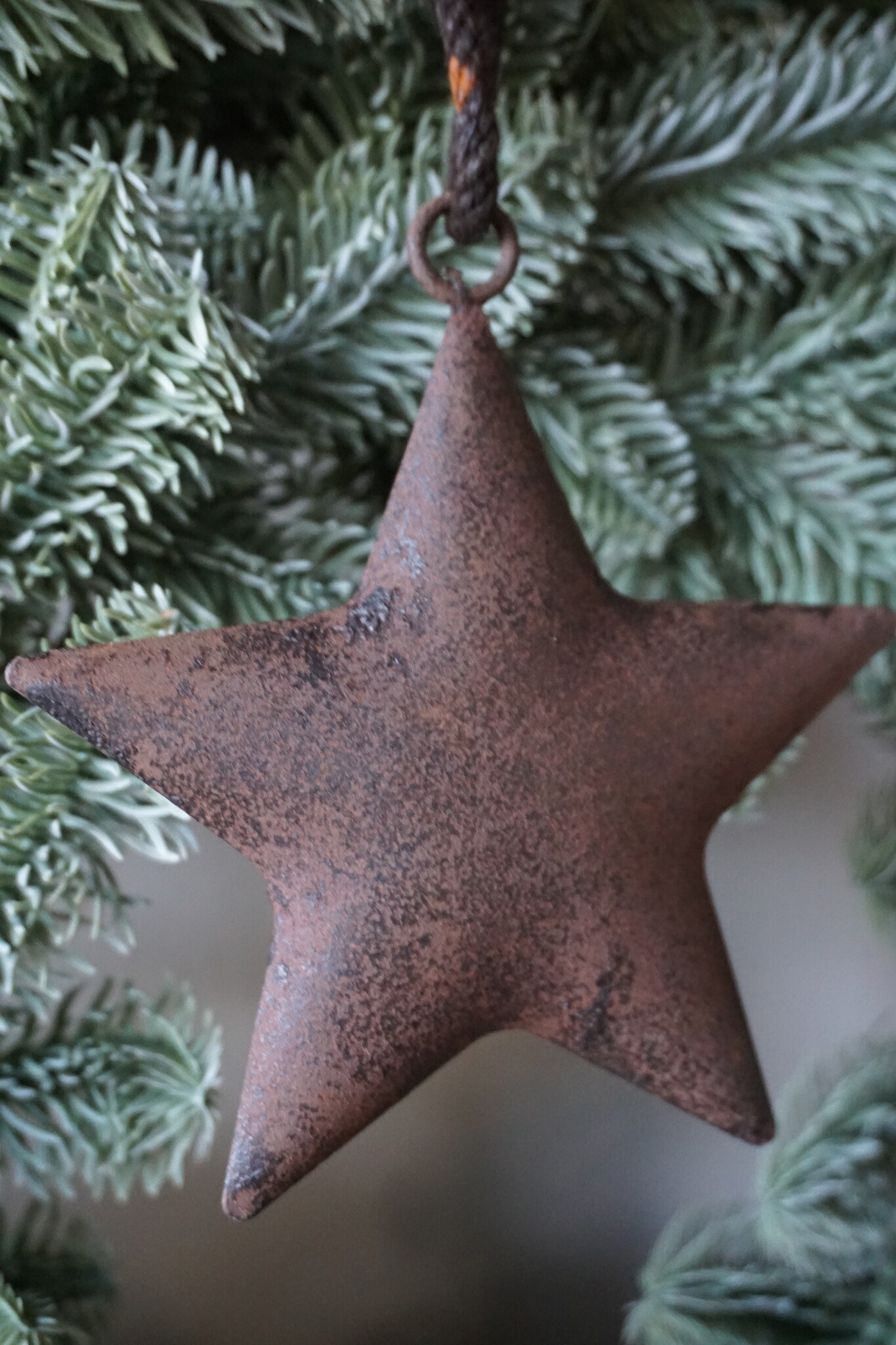 Rene Houtman Roestige Metalen Ster Aan Lint | 10 cm