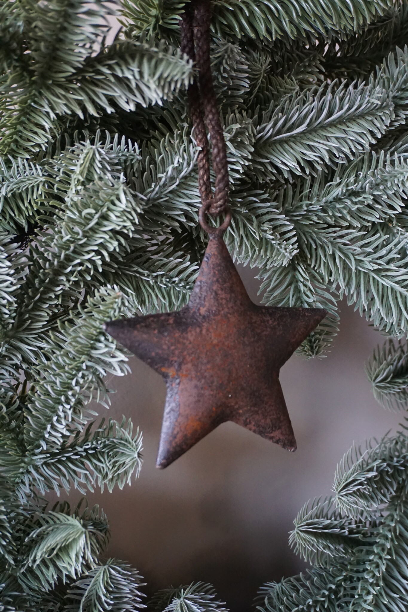 Rene Houtman Roestige Metalen Ster Aan Lint | 12 cm