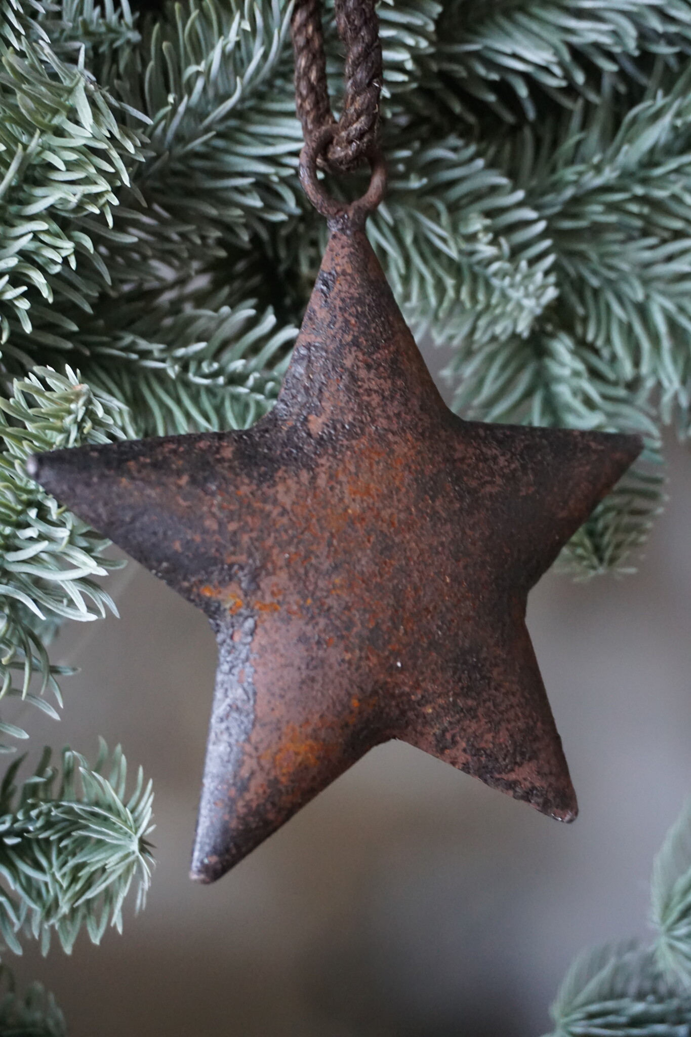 Rene Houtman Roestige Metalen Ster Aan Lint | 12 cm
