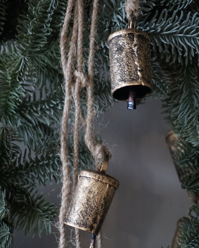 Brynxz Tros Met 8 Bellen | Antiek Goud | L80 cm