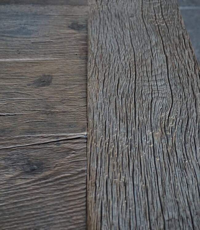 Rene Houtman Oud Eikenhouten Tafel | L270 x D100 x H78,5 cm