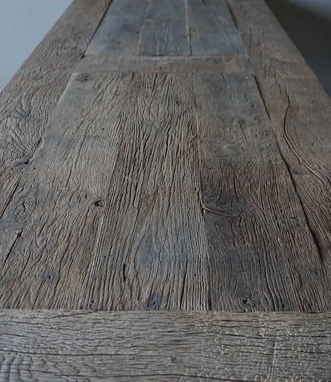 Rene Houtman Oud Eikenhouten Tafel | L270 x D100 x H78,5 cm