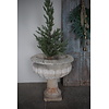 Stenen Pot Met Voetstuk | D61,5xH62 cm
