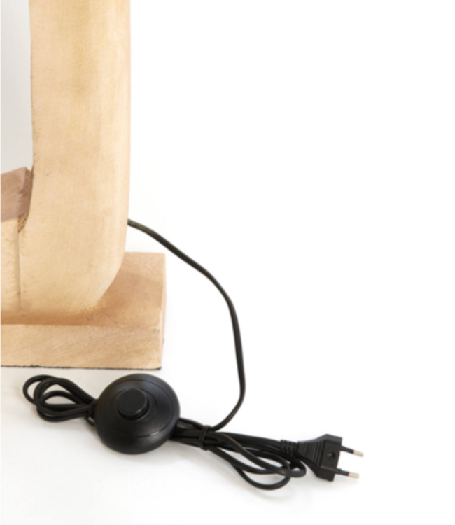 Light&Living Vloerlamp Kelafo Naturel | 38x12x125 cm