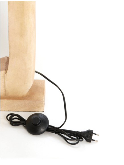 Light&Living Vloerlamp Kelafo Naturel | 38x12x125 cm