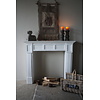 Sfeervolle Houten Schouw | Wit | H108 x B125 x D27 cm