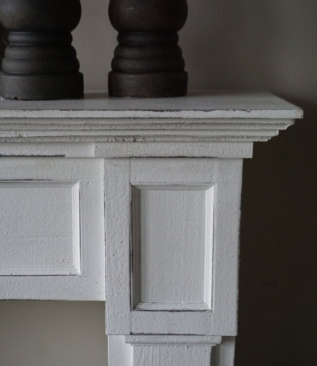 Rene Houtman Sfeervolle Houten Schouw | Wit | H108 x B125 x D27 cm