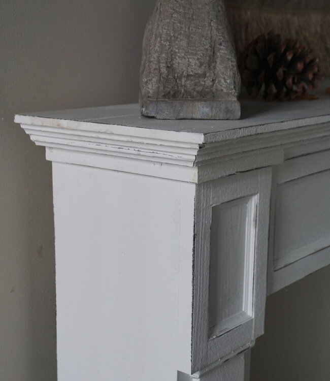 Rene Houtman Sfeervolle Houten Schouw | Wit | H108 x B125 x D27 cm