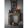 Sfeervolle Houten Schouw | Goudkleurig| H99 x B100 x D22 cm