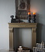 Rene Houtman Sfeervolle Houten Schouw | Goudkleurig| H99 x B100 x D22 cm