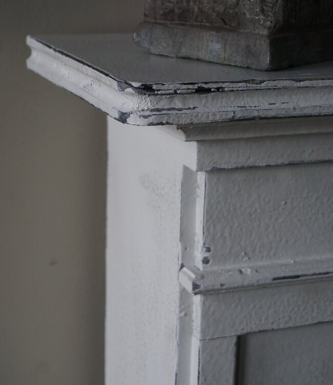 Rene Houtman Sfeervolle Houten Schouw | Wit | H104 x B130 x D21 cm