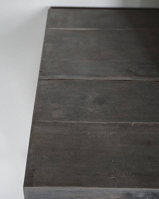 Rene Houtman Sidetable Cross| Grey | Oud Hout | Met Lade | H79 x B200