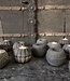 Be-Uniq Houten Waxinehouder | Buru Carve | Set Van 4 | Island Collection | H9 x B9 x D9 cm