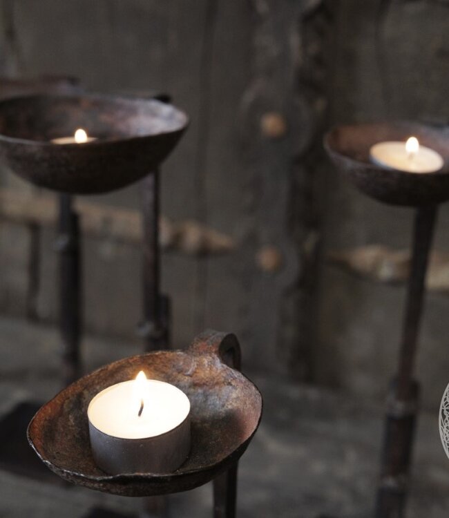 Be-Uniq Kandelaar Oude Lepel | Lux | Set Van 2 | H31 x B10 x D10 cm