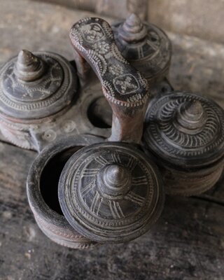 Be-Uniq Traditionele Spicebox | India | H17 x B20 x D20 cm