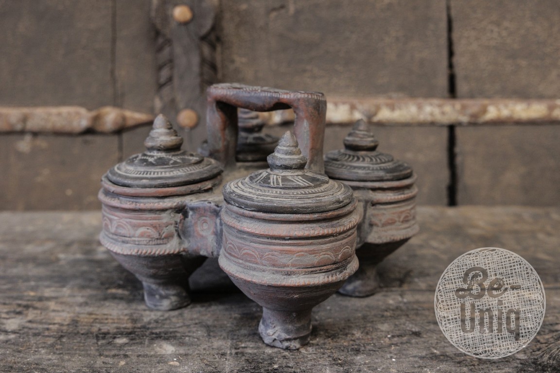 Be-Uniq Traditionele Spicebox | India | H17 x B20 x D20 cm