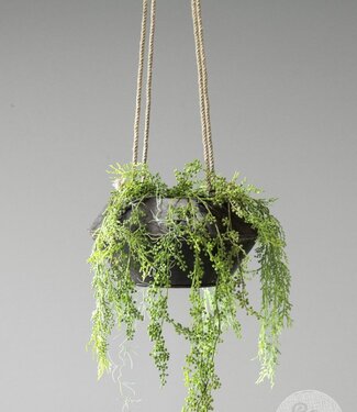 Be-Uniq Metalen Hangpot Aan Touw | H15 x B32 x D32 cm