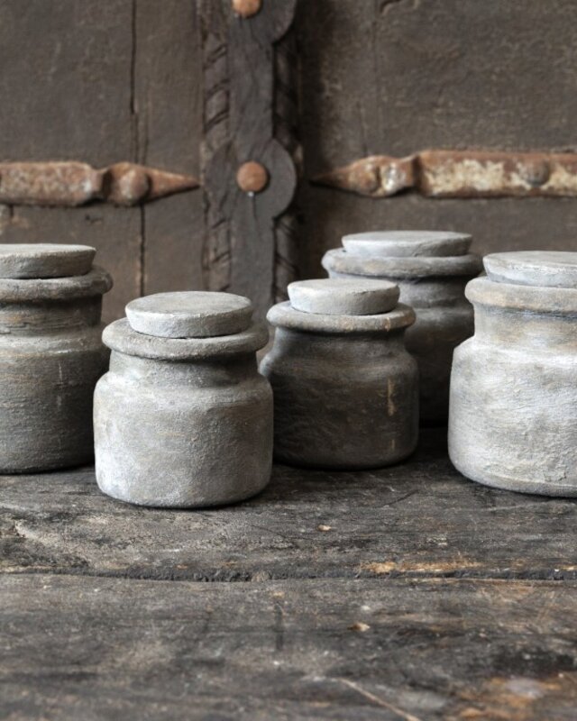 Be-Uniq Spice Jar | Large | Set Van 4 | Organic Collection | H9 x B9 x D9 cm