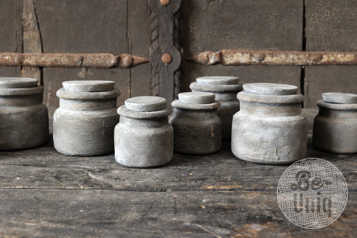 Be-Uniq Spice Jar | Large | Set Van 4 | Organic Collection | H9 x B9 x D9 cm