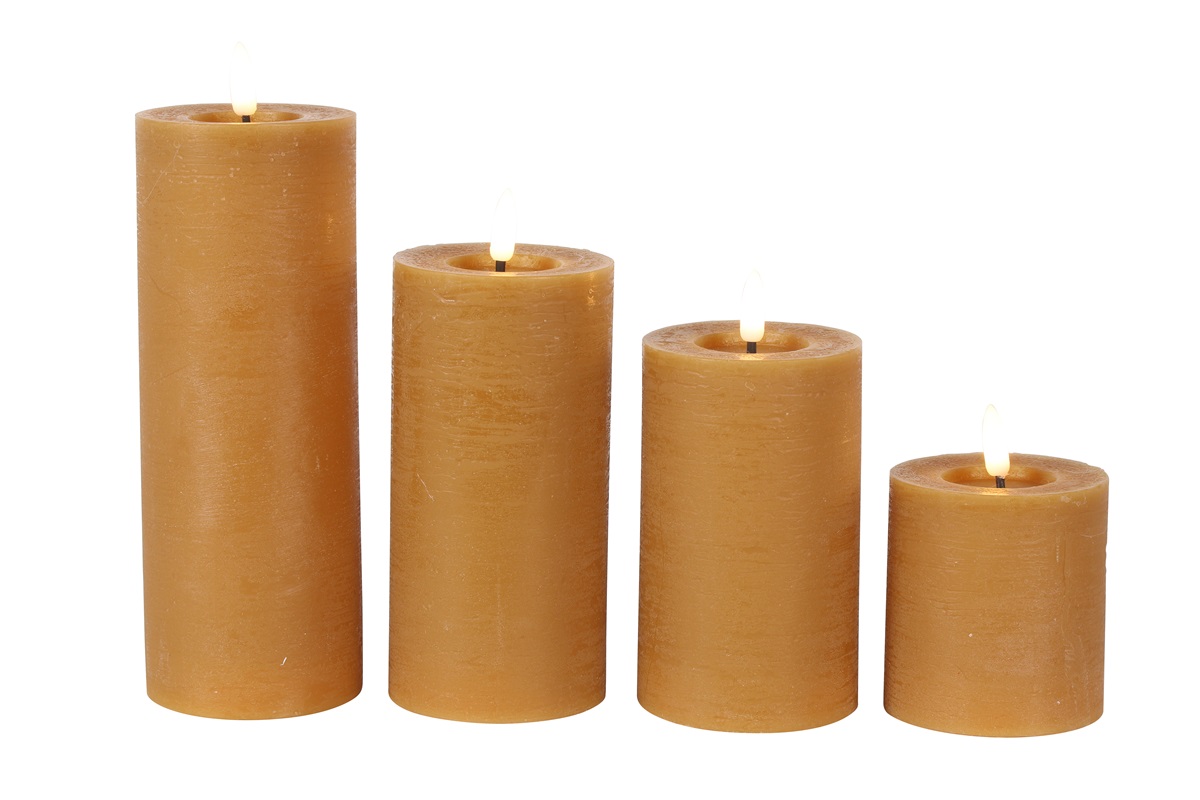 Countryfield LED Stompkaars | Rustiek Amber | H15 x Ø7,5 cm